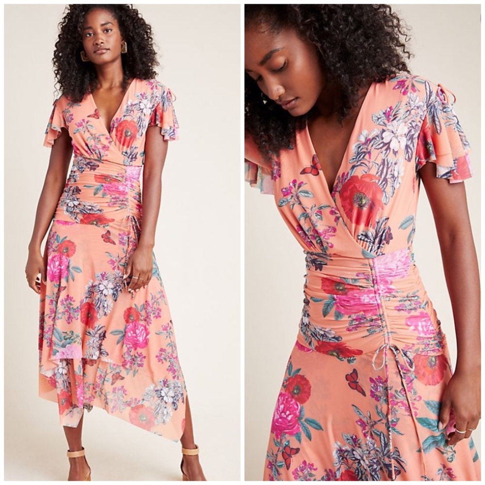 Anthro Simone Floral Dress (NWOT)